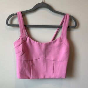Abercrombie & Fitch Rose Strappy Crop Corset Camisole